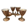 5 copper egg cups