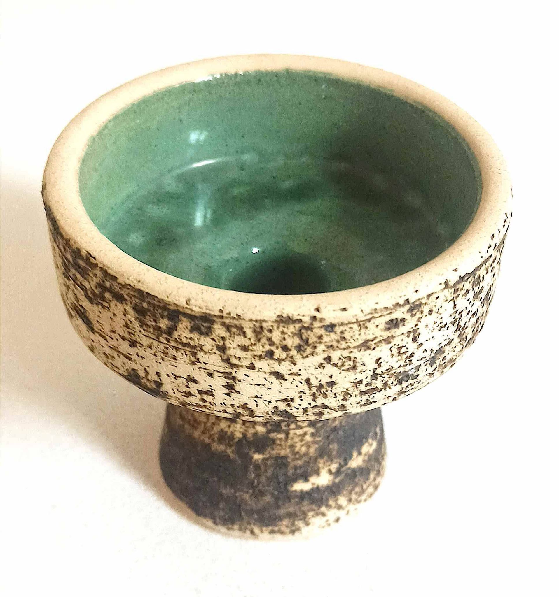 Bougeoir forme coupe de  Pieter Groeneveldt Années 60 Hauteur 9 cm