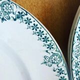 Set of 6 plates Longwy model Regina