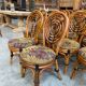 Suite de 12 chaises vintages