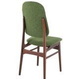Ensemble de 6 chaises de salle à manger en teck hollandais design vintage