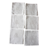 Set of 6 MBG butterfly damask napkins