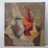 Edith Ferullo, The Three Jugs, Oil on Canvas, 1961