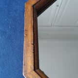 Octagonal art deco mirror 50x40cm