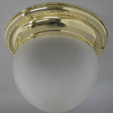 Large Art Nouveau Flush Mount, 1920s, Restored