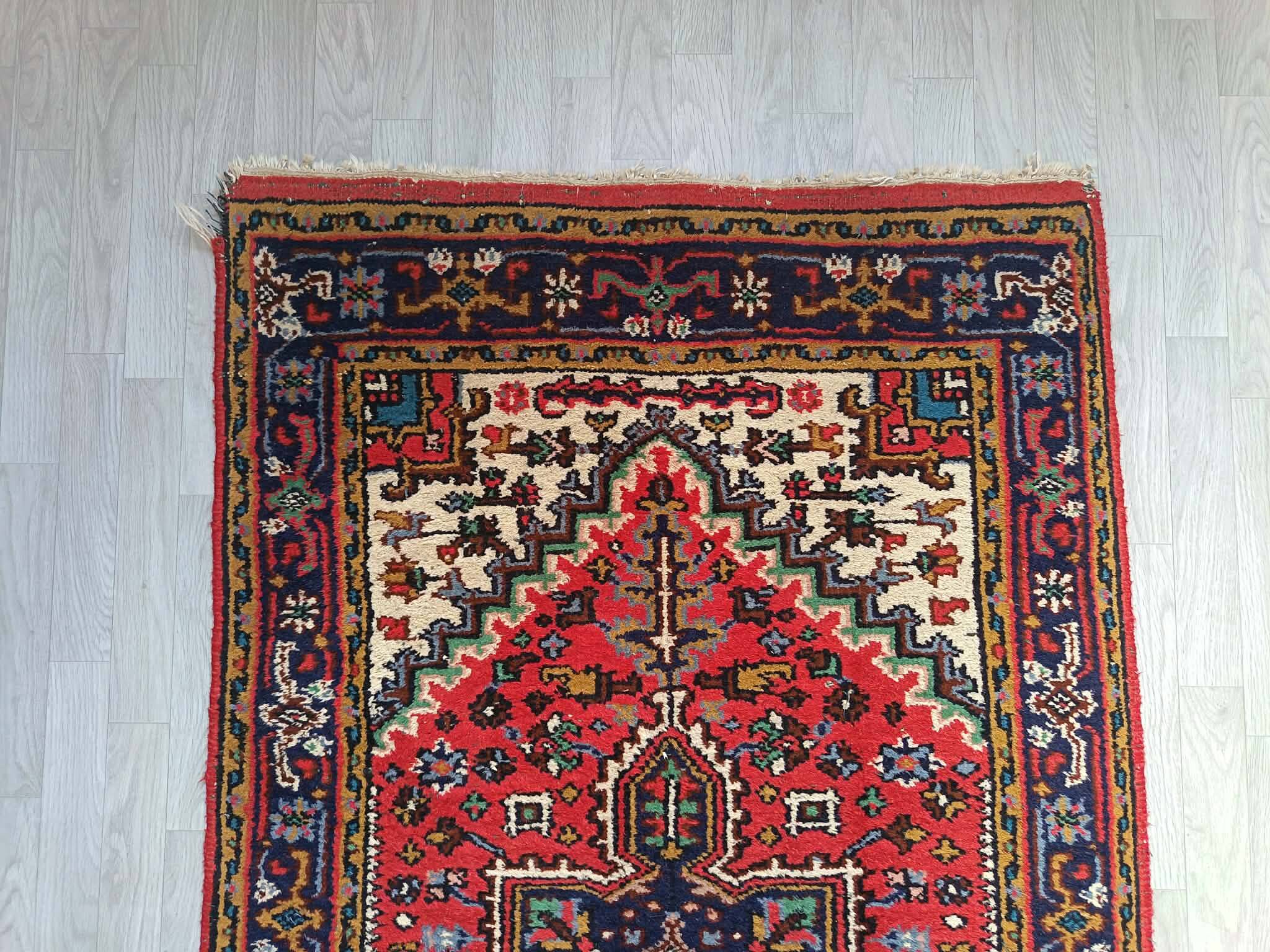 Handmade Heriz Persian carpet