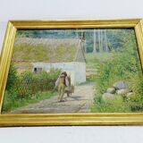 H. Viss – Oil on canvas “Country landscape”