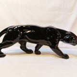 Art Deco Style Black Panther Ceramic