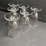 5 Baccarat wine glasses Meurcie service – Art Deco