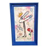 Contemporary tableau framed in resin, acrylic by Magali Marmet