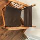 paire de fauteuils Safari bois et cuir
