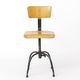 Industrial Swivel Chair by Heni Germany, 1950s Bauhaus Workshop Chair 1950