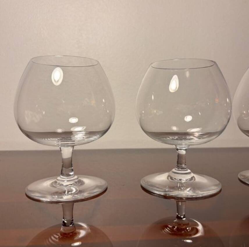 2 verres Baccarat dégustation cognac