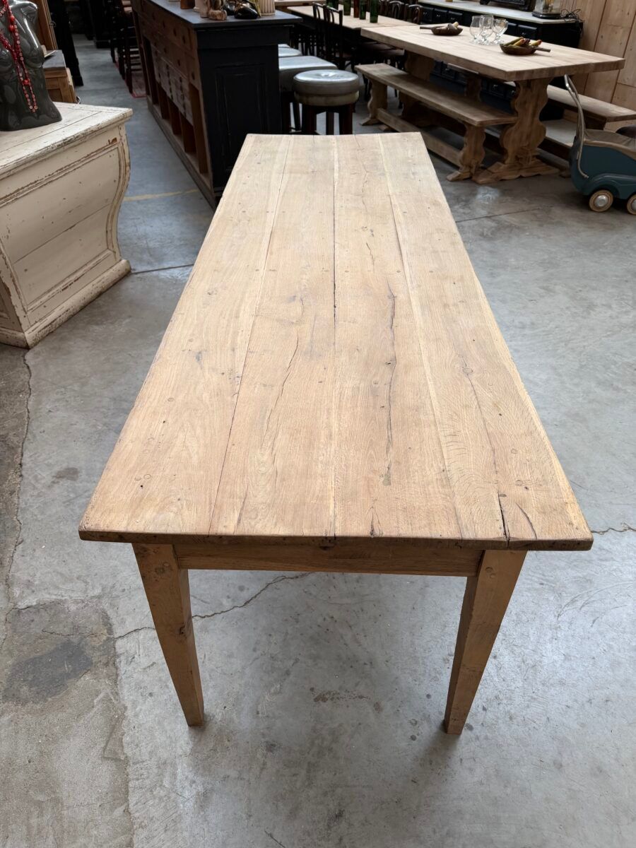 Oak farmhouse table from the early 20th century.