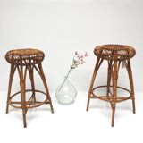 Vintage Wicker bar stool
