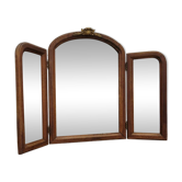 Antique triptych mirror