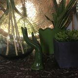 Hand baguier green ceramic 70s