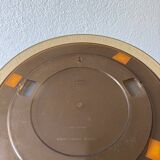 Miroir rond Gilac plexi fumé années 70
