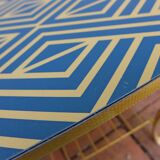 Golden brass coffee table