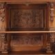 Neo-baroque antique walnut buffet, Italy, 19th century