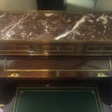 Mahogany plated cylinder desk