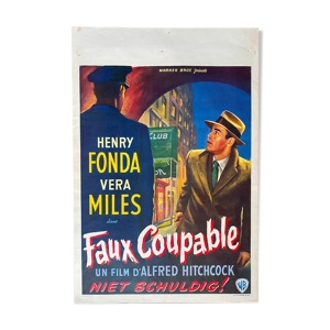 Affiche cinéma originale Le Faux