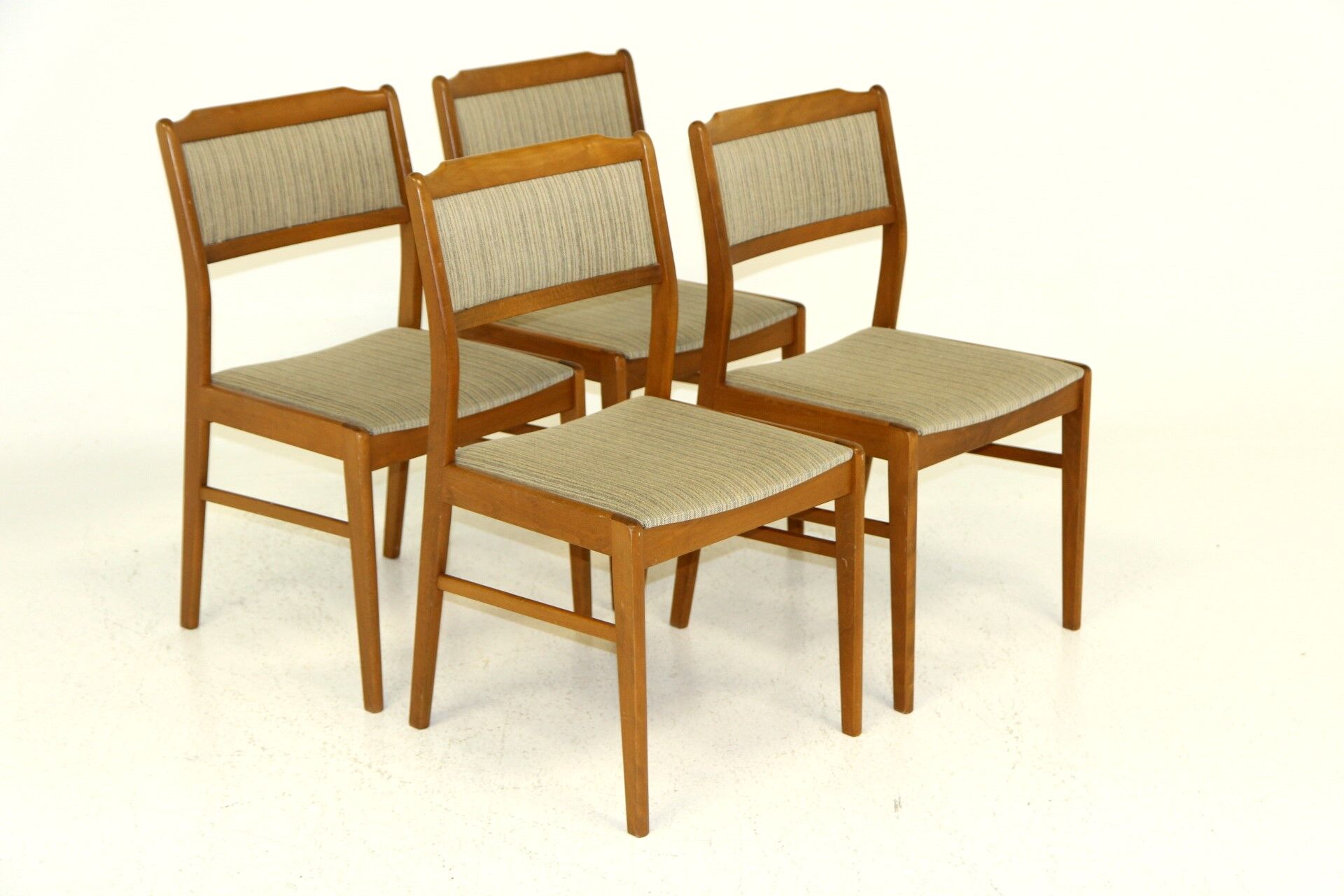 Set of 4 beech chairs, Sweden, 1960
