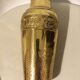 Yellow copper vase signed gbn art deco