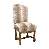 Chair in fake fur like new.