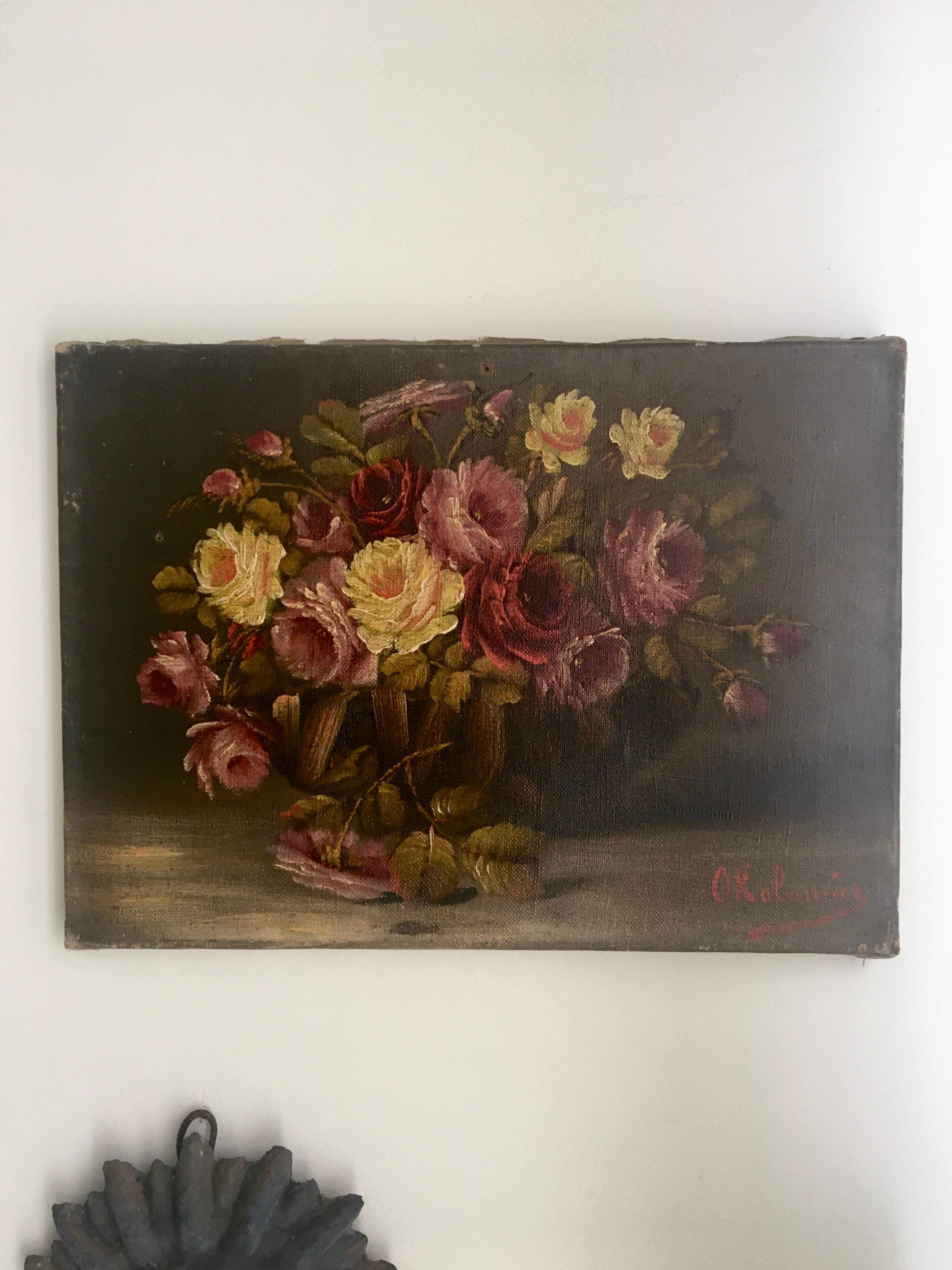 Huile sur toile, signée, tableau début 20e siècle