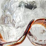 Glass pendant light, vintage, 1960