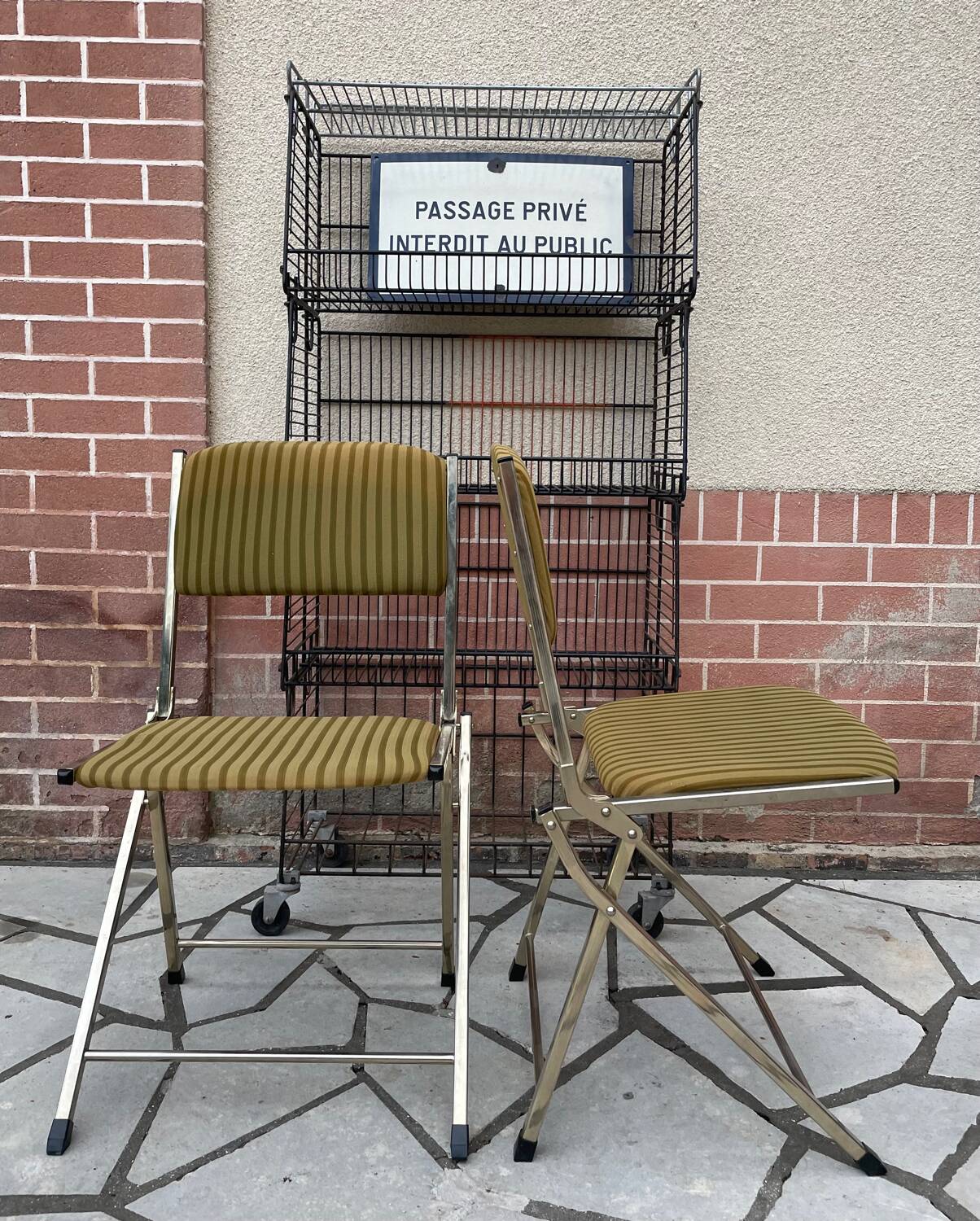 Chaises pliantes vintage