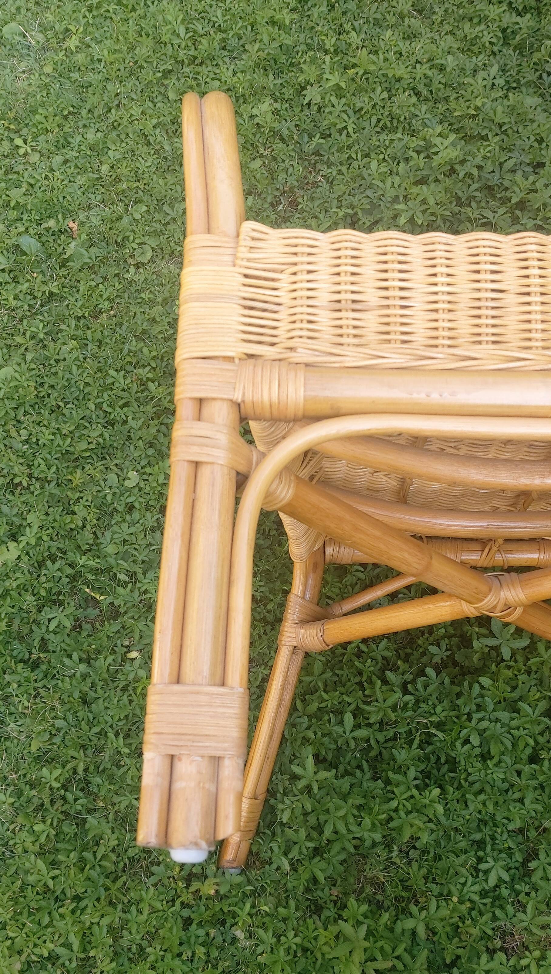 Rattan armchair