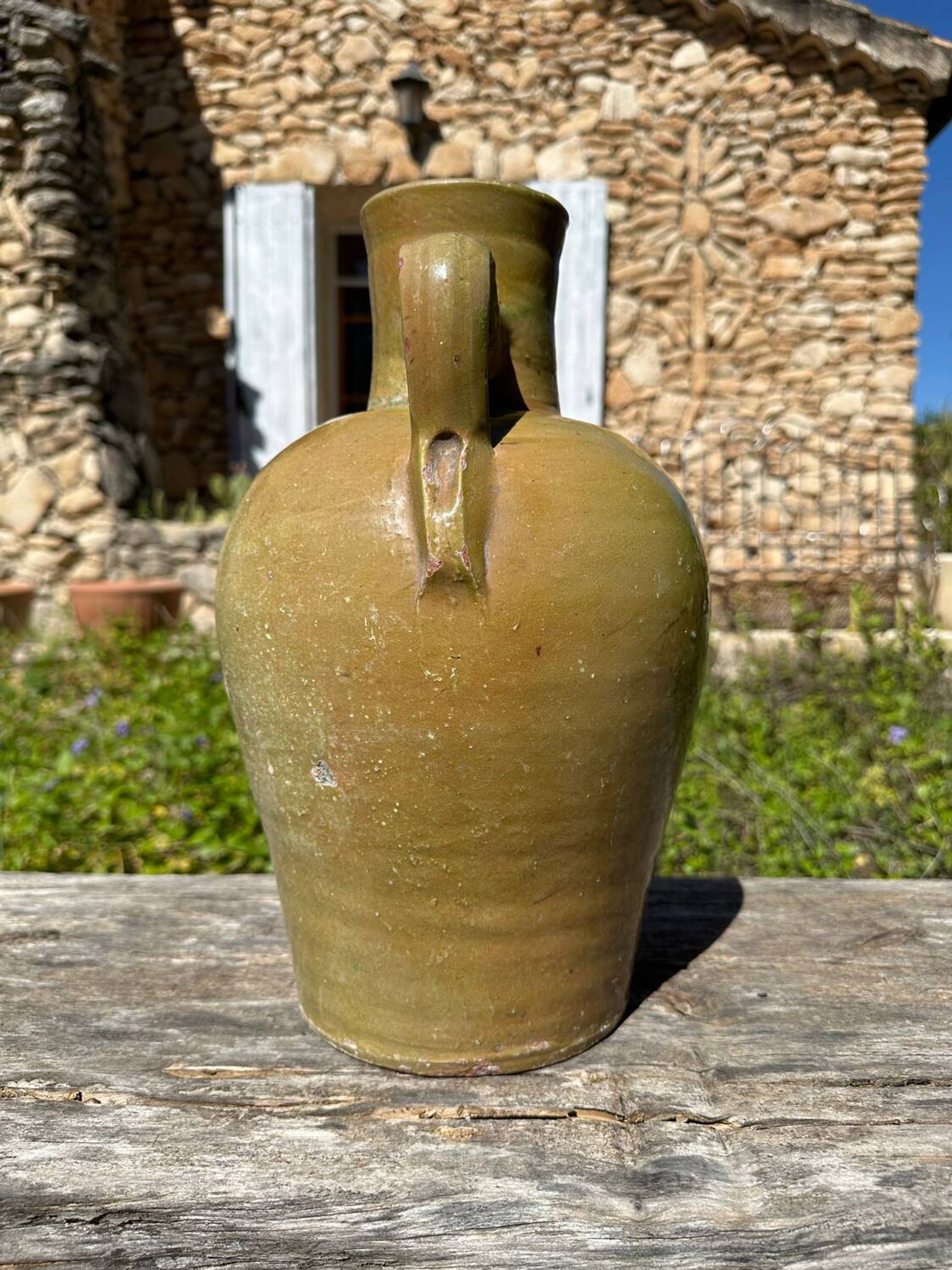Cruche cántaro en terre cuite ancien 19ème