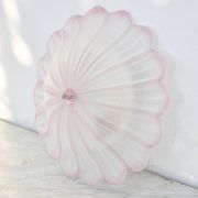 Precious Italian pink Murano glass ceiling fixture, Murano, 1970