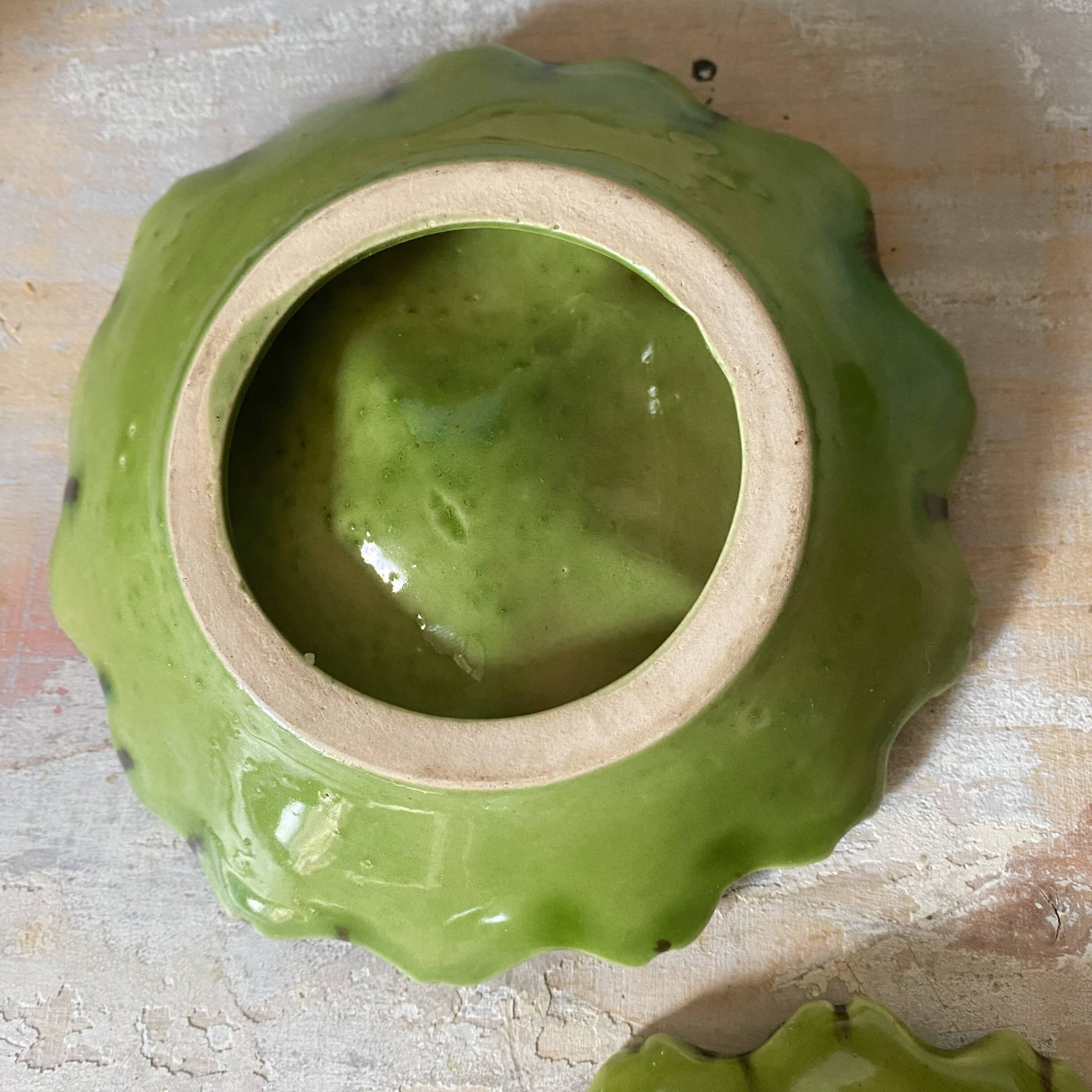 Marcel Guillot slipware bowls from the 1950s.