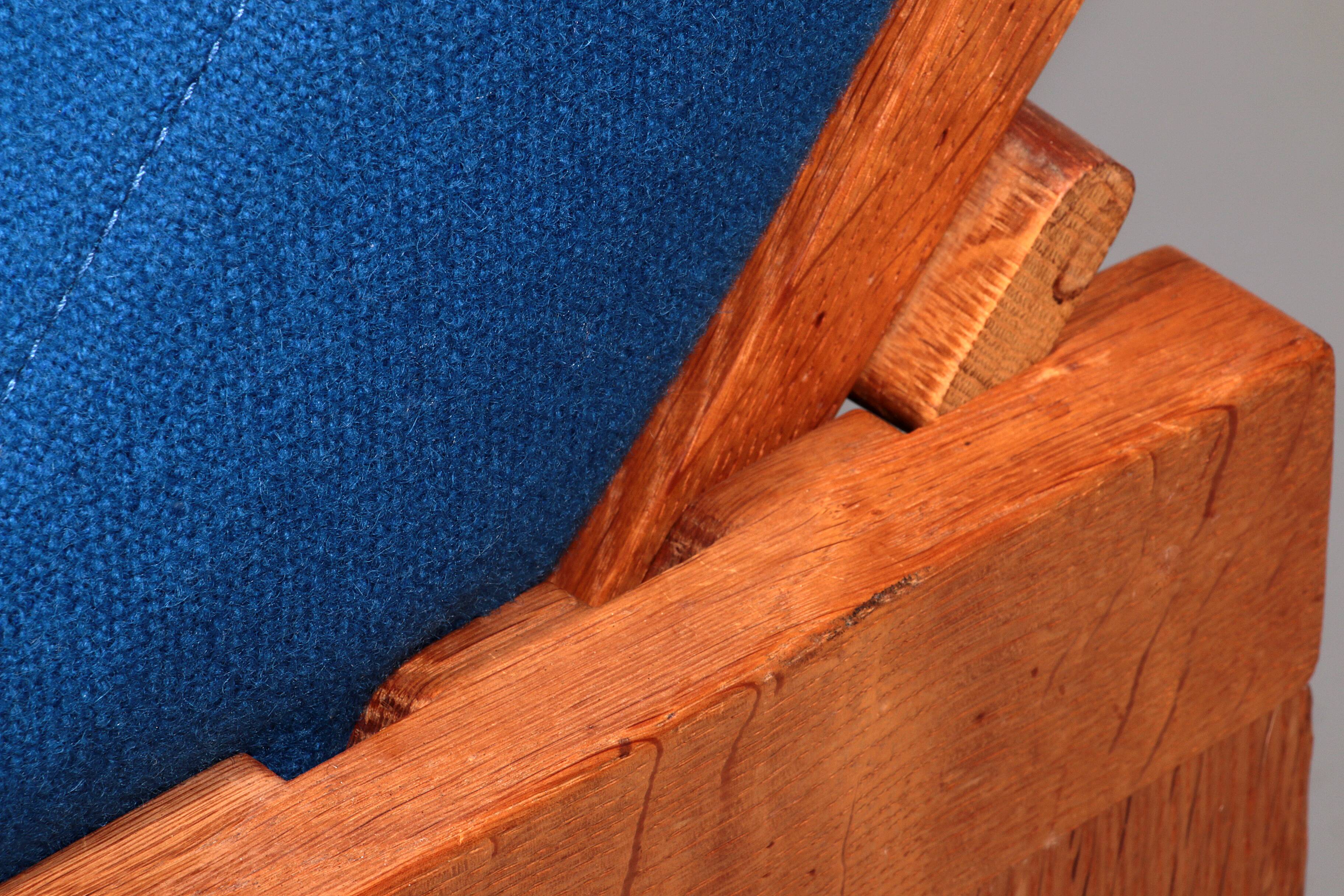 Hans J Wegner GE421 Getama Oak Relax Armchair with Adjustable Backrest