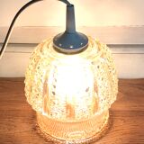 Vintage amber glass hanging