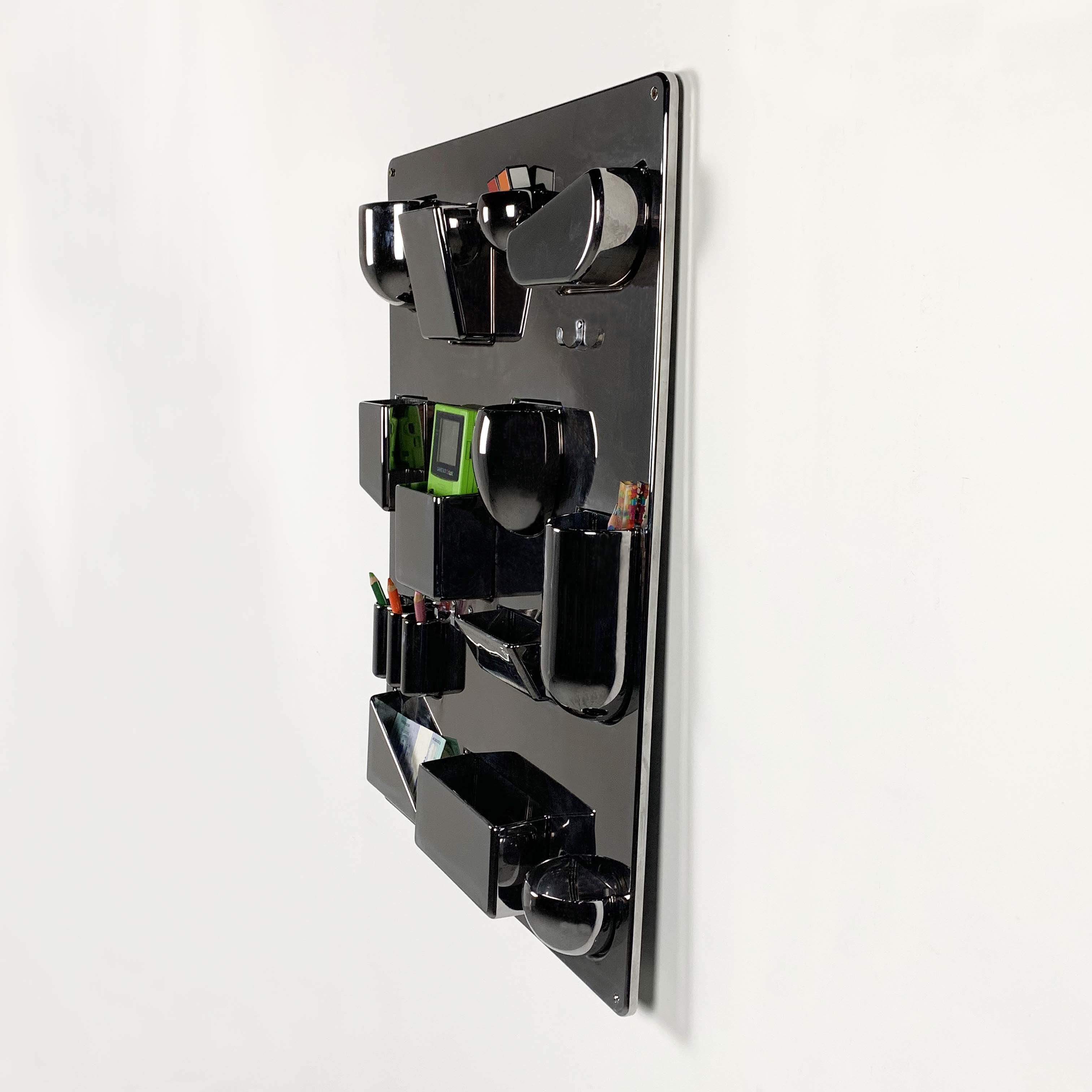 Chromed wall organizer Limited Edition Uten-Silo II by Dorothee Maurer-Becker for Vitra