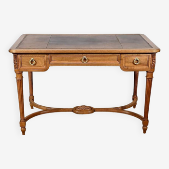 Table Bureau en Noyer, Maison Krieger, style Louis XVI – Début XXe