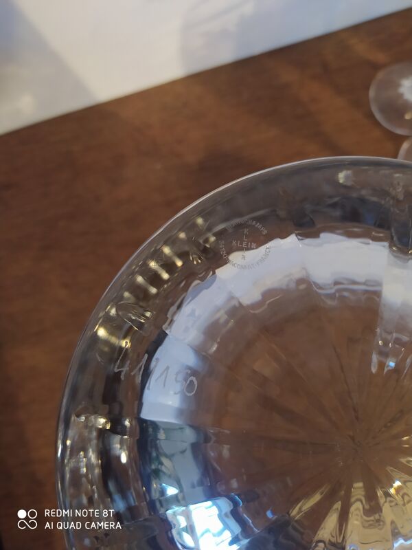 Ensemble à champagne en cristal de Baccarat