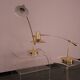 Set of 2 desk or table lamps in brass by Massive Belgium 1980's