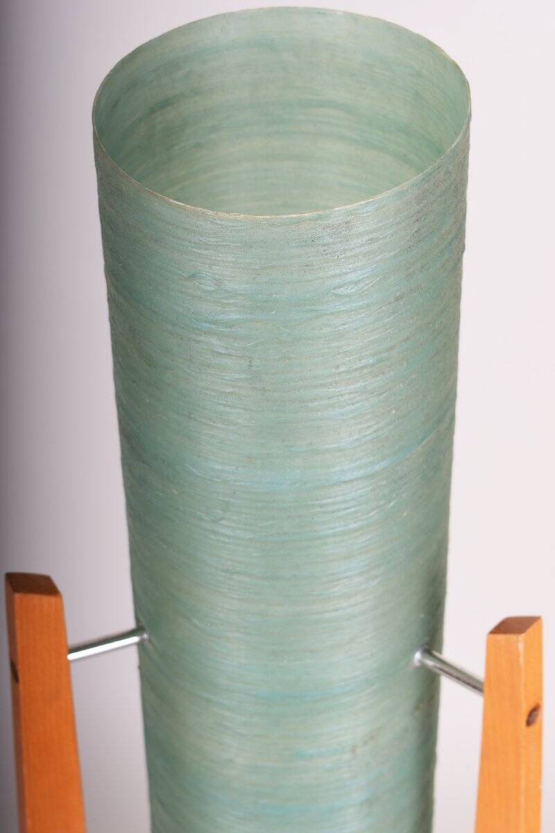 Mid-Century Floor Lamp in Beech by Novoplast Sereď, Czech, 1960s