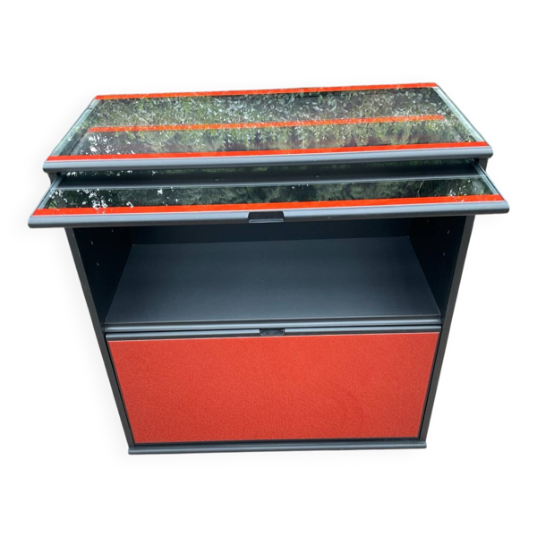 Meuble de bar design Ludovico Acerbis années 80