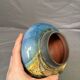 Old Round Vase Ceramic Germany Signed Erik Blue Decor
