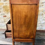 Art Deco bedside, 2 drawers in walnut Circa 40 /50