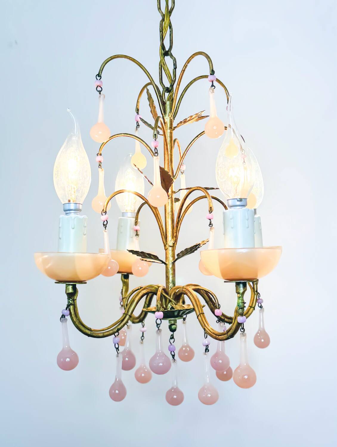 Murano Drop Pendant Light 1930s