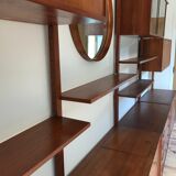 Modular bookcase in teak, scandinavian, circa 1960