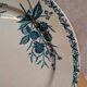 Assiette en terre de fer Badonviller modèle Mûre – décor bleu