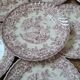 Assiettes Lunéville roses